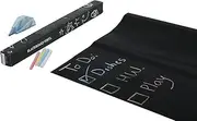 TRIXES 2 x Adhesive Blackboard Sticker with 10 Chalks - Self Adhesive and Removable Chalkboard Wall Vinyl - 45 x 200cm