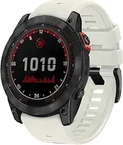 [PCAVO] Quickfit 22 Watch Band for Garmin Fenix 5/6/7 Forerunner 935 745 965 955, Flexible Silicone Wristband Replacement for Garmin Descent G1 Quatix 5/6/7 47mm