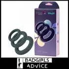 Maia Onyx - Textured 3 set mix size Inner Stretchy Liquid Silicone Cock Ring
