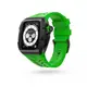 【Y24】 Apple Watch 45mm 不鏽鋼防水保護殼【黑/綠】