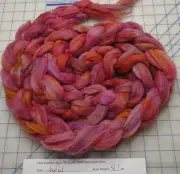 Superwash Wool Sliver Roving Spinning Handpainted USA NWT Joyful