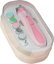 Electric Nail Clippers - 13.7x3.8x3.3cm/ Nail File Baby | Battery Powered Children's Manicure Care Set with Led Light Anti-Pinch Trim Buffer Kit for Babies Boys Girls Trimming