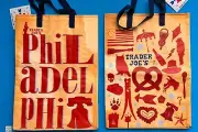 Trader Joes Philly Reusable Grocery Shopping Tote Bag Hoagie Philadelphia Lot 2