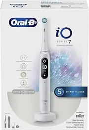 Oral-B iO 7 Gentle Care Sensitive Electric Toothbrush with Travel Case, Magnetic Charger, White