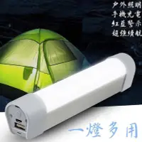 在飛比找Yahoo!奇摩拍賣優惠-超實用 行動 電源 手電筒 登山 露營 USB充電 可磁吸 