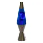 NEW Motion Lava Lamp 37cm Silver Base Blue/Blue Party Night Light