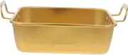 Nonstick Baking Dish Cake Storage Pan Metal Baking Pan Tiramisu Serving Plate 15cm Gold