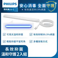 在飛比找PChome24h購物優惠-Philips 飛利浦 LED USB抑菌燈 2入(PU00