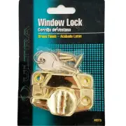 ULTRA Keyed Sash Window Lock Bright Brass Finish