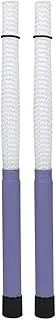 Drum Brushes,Professional Wavy Cajon Jazz Drum Brush Rod Percussion Parts Nylon Colorful with Comfortable Rubber Handles(White Purple)
