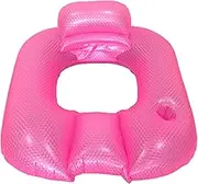 Pool Lounger Float, Inflatable Swimming Lounger Bed with Comfortable Backrest, 35.43x31.5x15.75 Inches Floating Mattress for Adults, Kids, Men, Women, Summer Beach Relaxation