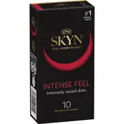 Skyn Intense Feel Dotted Non- Latex Condoms 10 pack