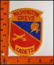 Military Patches US Army Washington Grays Cadet New Old Stock #T1842