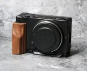 Wooden Wood Handle Grip and Alloy Base QR L Handle Plate For sigma fp FPL Camera