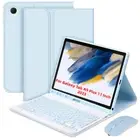 For Samsung Galaxy Tab A9 Plus 11 Inch BT Keyboard Case (Blue With Mouse) HOT