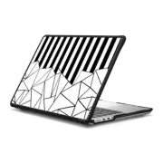 MacBook Pro 14-inch (M1 - M4) Impact Case Abstraction Stripes Black and White Macbook