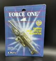 ERTL Force One Hughes AH-64 Apache Helicopter 1989 die cast NIB