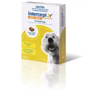 Interceptor Green 4-11kg Small Dogs 3 pack (3 months)