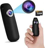 Body Camera with 32GB Memory Card, Bextgoo 1080P Mini Spy Camera No WiFi, Security Camera with Up to 7HR Battery Life, PIR Motion Detection, Wearable Camcorder for Cycling, Travel, Outdoor Security