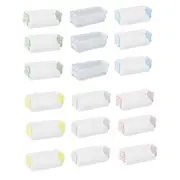 3PCS Clear Plastic Desktop Storage Box 2 Layer Holder DIY Stationery Pencil Case