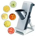 4in1 Mandoline Slicer for kitchen, Potatoes Slicer, Safe Mandoline Slicer, Ve...