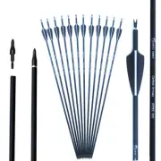 28 Inch 30 Inch 31 Inch 500 Spine Archery Carbon Arrows Replaceable ArrowHead