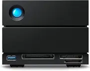 LaCie 2 Big Dock 40TB Thunderbolt3 Raid External Hard Drive, Black