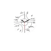 Creative Mathematics Wall Clock 3D Wall Clock For Home Office Decorations A WHITE COLOR