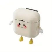 Wall-Mounted Trash Can, 10.2X7.9X11.6 In, 12L Capacity, Cute Design with Lid and