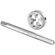 1/4"-20 UNC Tap and Die Set Left Hand, 1/4 x 20 UNC Machine Thread Tap and Ro...