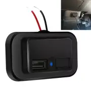 Dual USB Port Car Phone Tablet Charger Socket Outlet 3.1A Power Adapter ABS 12V (for: Smart)