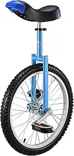 Unicycle 20 Inch - Skid Proof Wheel Unicycle Bike Leakproof Butyl Tire Wheel Cycling Exercise - Unicycles for Adults Kids Men Teens Boy Durable TDF