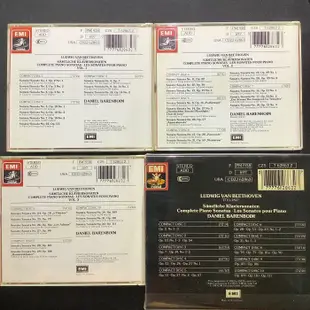 企鵝三星/Beethoven貝多芬-鋼琴奏鳴曲全集 10張CD Barenboim巴倫波因/鋼琴 舊版1989年老西德Sonopress版無ifpi