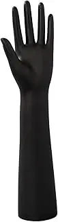 Dickly Black Female Mannequin Hand Jewelry Display Holder Extended Hand Model Gloves Display Stand, Left Hand