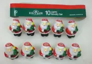 Kurt Adler 10 Santa Light GLOBES ONLY - No Light String