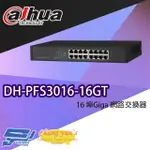 【DAHUA 大華】DH-PFS3016-16GT 16埠 GIGA 網路交換器 昌運監視器