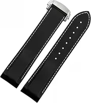 [XNWKF] 20mm 22mm Silicone watch band For Omega Seamaster 007 wrist Waterproof strap bracelet with folding buckle