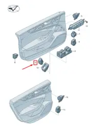 NEW AUDI A6 4A C8 TAILGATE OPEN SWITCH 4K0959833NV6 (for: Audi)
