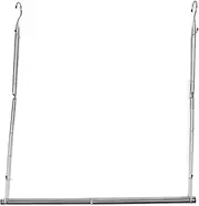 Closet Rod, Adjustable Width and Height Organizer, Stainless Steel Space Saving Clothes Hanging Bar, Closet Extender Rod