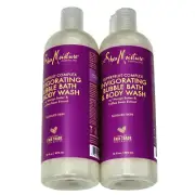 2 Pk Shea Moisture Superfruit Complex Invigilating Bubble Bath & Body Wash 16oz