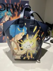 Loewe Howl's Moving Castle Magical Sky Howl Calcifer Small Hammock Bag Marine