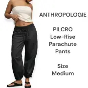 Anthropologie Pilcro Low-Rise Parachute Pants carbon gray gorpcore y2k oversized