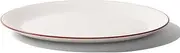 Made In Cookware - Serving Platter - White With Red Rim - Porcelain - Crafted in England