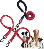 Two Dog Lead - Dog Lead with 360 Swivel No Twine | Two-Headed Control Lead for Large Dogs That Pull, Large Dogs