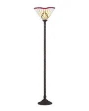 JONATHAN Y Designs Smith Tiffany-Style 70.5in Torchiere Floor Lamp