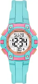 [Skechers] Women's Anoka Digital Blue Polyurethane Watch, Blue