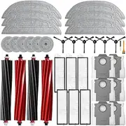 36PCS parts compatible with Roborock S8 Max V Ultra/G20s vacuum cleaner robot main brush, HEPA filter, Mop cloth, dust bag, side brush Replacement Kit accessories