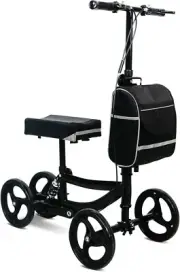 Dynamx All Terrain Steerable Knee Scooter with 8" Rubber Tires Foldable Knee Wa