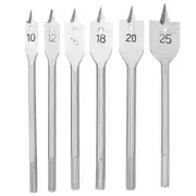 2Set 10-25Mm Flat Spade Drill Bit Hex Shank Woodworking Spade Hole Cutter