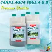 Premium Quality Canna Aqua Vega A & B 1L Pack Hydroponics Grow Nutrient Kit